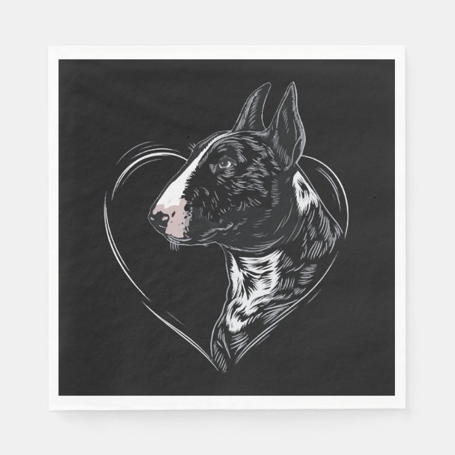 Guardanapo De Papel Bull Terrier   (Frente)