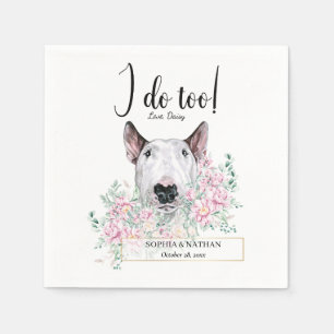 Guardanapo De Papel Bull Terrier Dog Casamento Cocktail Napkins