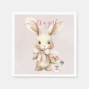 Guardanapo De Papel Bunny Chá de fraldas Girl