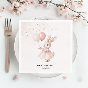 Guardanapo De Papel Bunny Pastel Pink Aniversário Tablewar de Partid