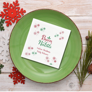 Guardanapo De Papel Buon Natale Italiana Felry Christmas
