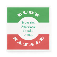 Buon Natale Partido Natal - Bandeira italiana e no