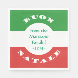 Guardanapo De Papel Buon Natale Partido Natal - Bandeira italiana e no