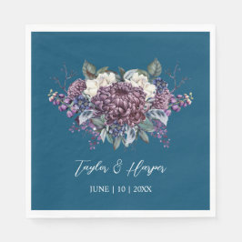 Guardanapo De Papel Buquê de Casamento de Gótico Estético Escuro