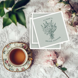 Guardanapo De Papel Buquê de flor selvagem Chá de panela cáustico