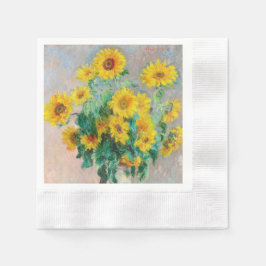 Guardanapo De Papel Buquê de Sunflower Claude Monet