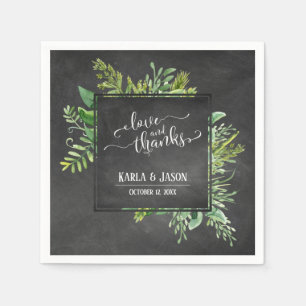 Guardanapo De Papel Buquê de Verduras Amor e Agradecimento Loja de Qua