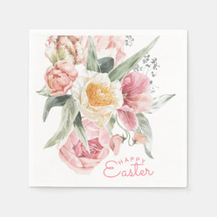 Guardanapo De Papel Buquê primavera   Tulip Páscoa de Aquarela