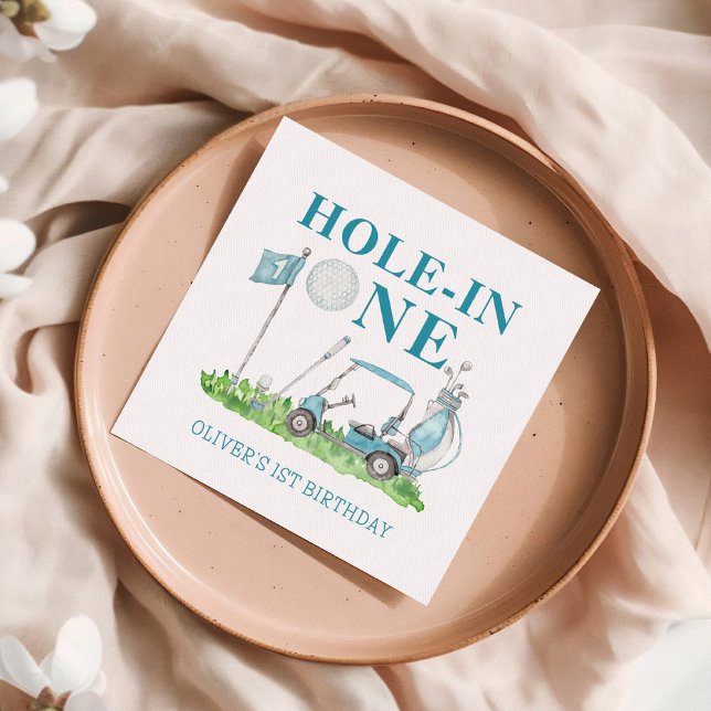 Guardanapo De Papel Buraco em um primeiro aniversario de Golfe Par-tee (Criador carregado)