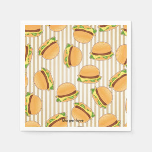 Guardanapo De Papel BURGER LOVE Paper Napkin