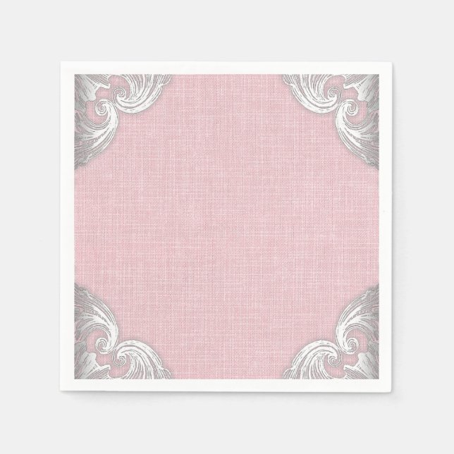 Guardanapo De Papel Burlap Paper Napkins (Frente)