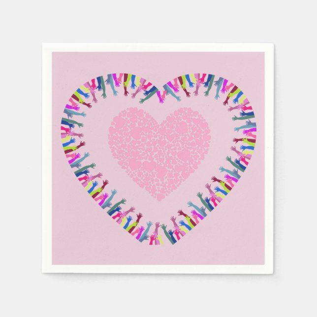 Guardanapo De Papel Buscando o amor (Frente)