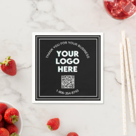 Guardanapo De Papel Business Obrigado Logotipo Personalizado Código QR