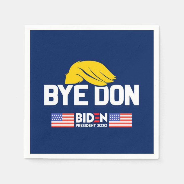 Guardanapo De Papel Bye Don BIDEN 2020 Presidente HARRIS (Frente)