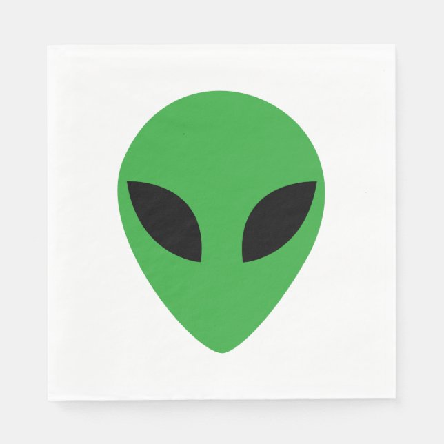 Guardanapo De Papel Cabeça de alienígena (Frente)