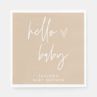 Guardanapo De Papel Cabeça de Chá de fraldas neutro de Boho Decor de N