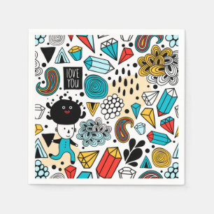 Guardanapo De Papel Cabeça louca