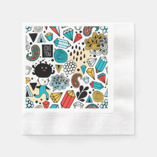 Guardanapo De Papel Cabeça louca