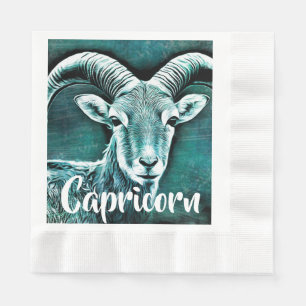 Guardanapo De Papel Cabra do zodíaco do horóscopo do Capricórnio do