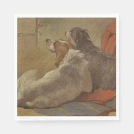 Guardanapo De Papel Caça e Collie (Dois Cães)