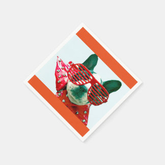 GUARDANAPO DE PAPEL CACHINAS DE COCTAIL, CACHORRO ALTO! DIVERTIDO!