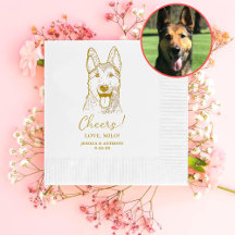 Cachorro Alemão Personalizado Cheios Napkins