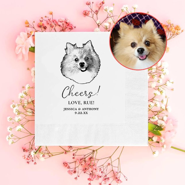 Guardanapo De Papel Cachorro alemão Spitz Personalizado Cheios Napkins (Criador carregado)