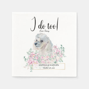 Guardanapo De Papel Cachorro Branco Casamento Cocktail Napkins