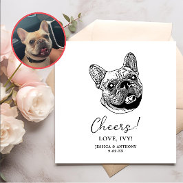 Guardanapo De Papel Cachorro Bulldog Francês Personalizado Saúde