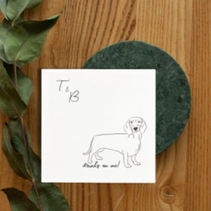 Guardanapo De Papel Cachorro Cachorro Casamento Cocktail Napkins
