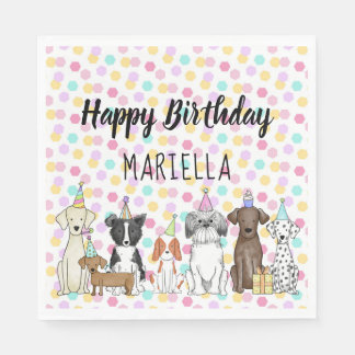 Guardanapo De Papel Cachorro Cachorro Pequeno Festa de aniversário