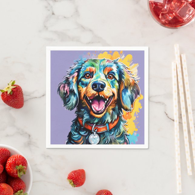 Guardanapo De Papel Cachorro com Óculos (Insitu)