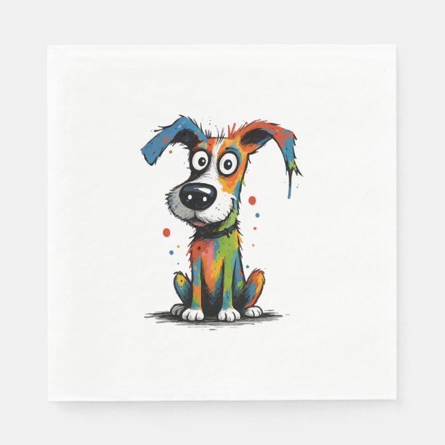 Guardanapo De Papel cachorro de estimação (Frente)