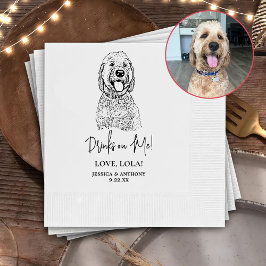 Guardanapo De Papel Cachorro de Goldendoodle Bebidas Personalizadas em