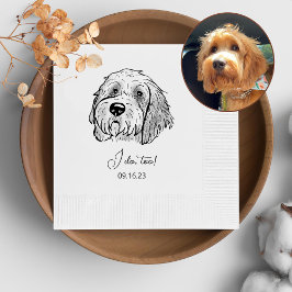 Guardanapo De Papel Cachorro De Goldendoodle Personalizado Eu Faço Mui