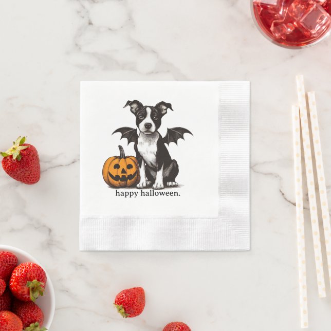 Guardanapo De Papel Cachorro de Halloween (Insitu)