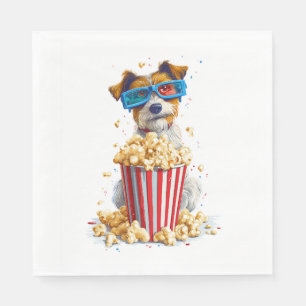 Guardanapo De Papel Cachorro de Pipoca � Cachorro da Noite de Cinema