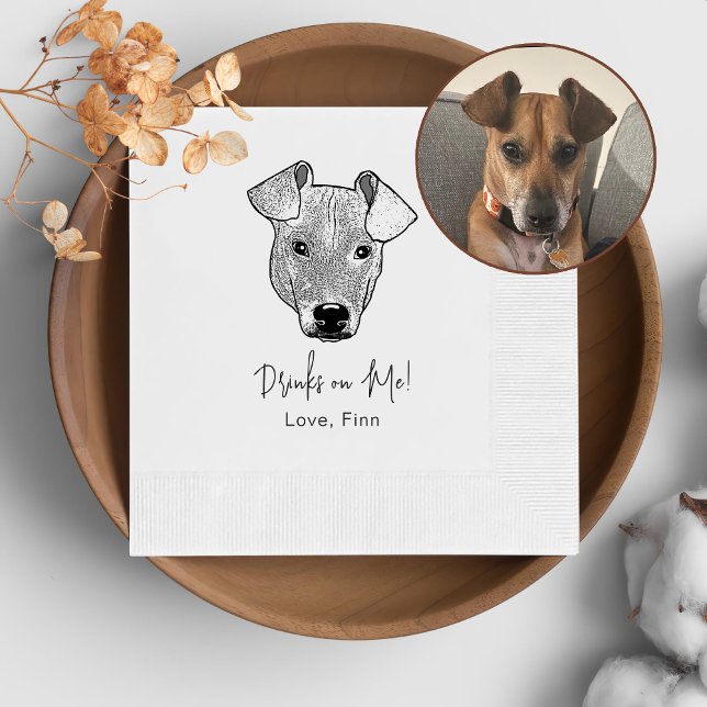 Guardanapo De Papel Cachorro De Potcake, Bebida Personalizada Em Mim (Criador carregado)