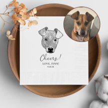 Cachorro de Potcake Personalizado Cheios Napkins