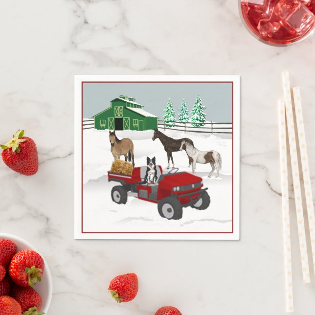 Guardanapo De Papel Cachorro e Pano Vermelho, Fazenda Ocidental, Ranhu (Insitu)