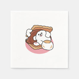 Guardanapo De Papel Cachorro Engraçado e S-more Design - Kawaii Pet Lo
