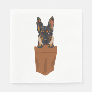 Guardanapo De Papel Cachorro Engraçado Pocket Puppy para Cachorros Pou