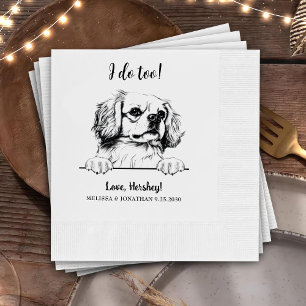 Guardanapo De Papel Cachorro Espanhol Tibetano Desenhando Personalizad