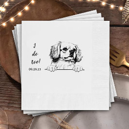 Guardanapo De Papel Cachorro Espanhol Tibetano Desenhando Personalizad