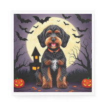 Cachorro Feliz no Tema de Halloween