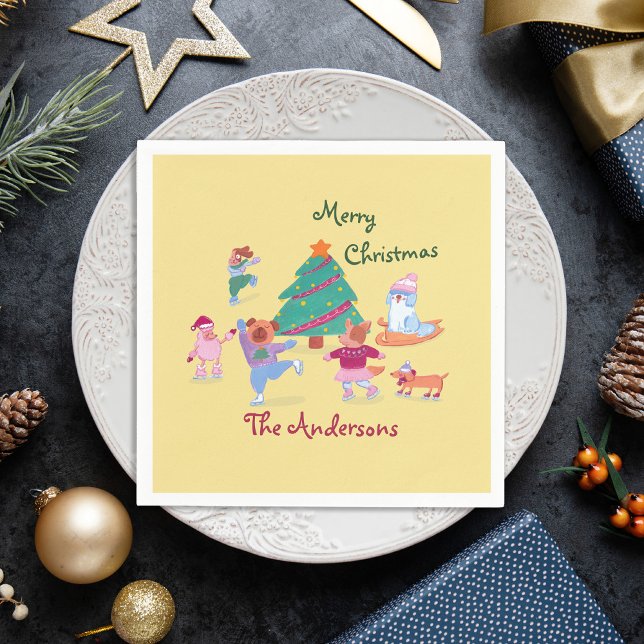 Guardanapo De Papel Cachorro Feliz Nome de Pele Amarelo (Criador carregado)