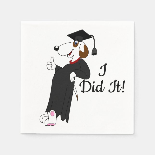 Guardanapo De Papel Cachorro Graduado (Frente)