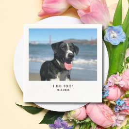 Guardanapo De Papel Cachorro Napkins Costumava Casar Napkins