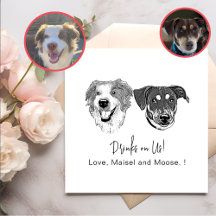 Cachorro Negro E Branco, Bebidas Personalizadas Em