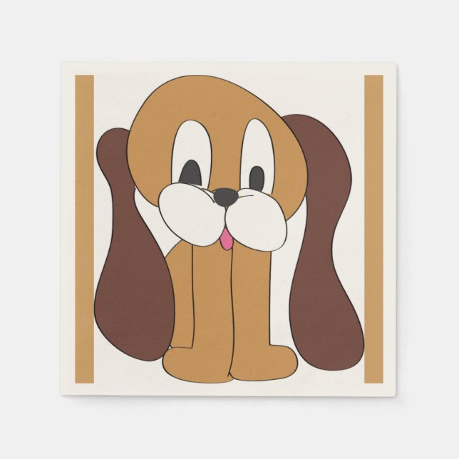 GUARDANAPO DE PAPEL CACHORRO ORELHAS LONGAS (Frente)